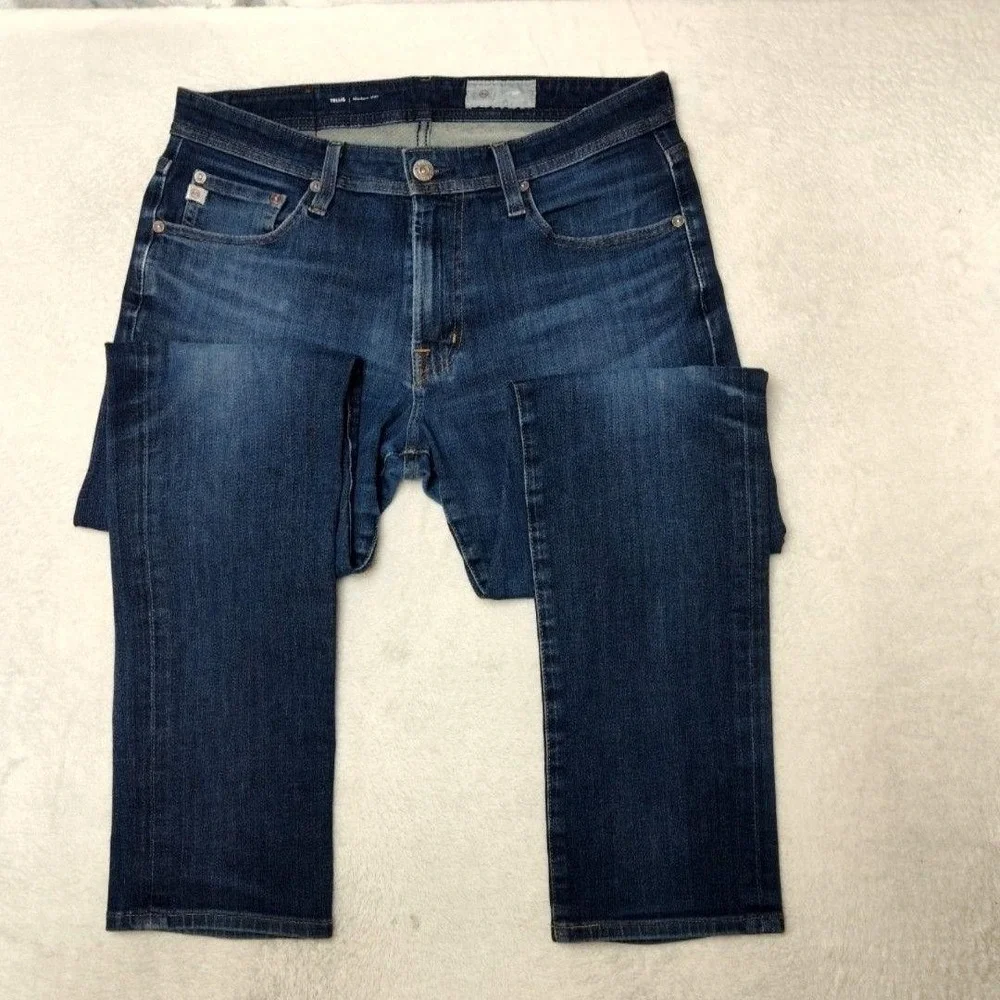 AG‎ Adriano Goldschmied Jeans Mens 31x32 Blue Tellis Slim Stretch Denim 360